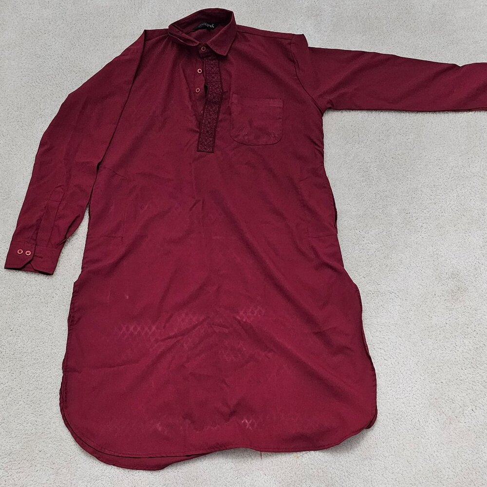 Red men's Kurtha top shirt - Kalki brand